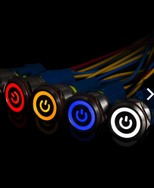 Công tắc 12mm led nguồn khóa mpvsaigon 12v 24v ô tô xe máy- 12mm led latching push button switch