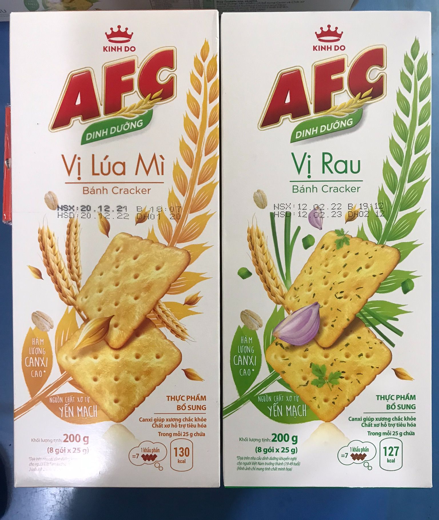 Bánh Cracker AFC vị lúa Mì - vị rau 200g