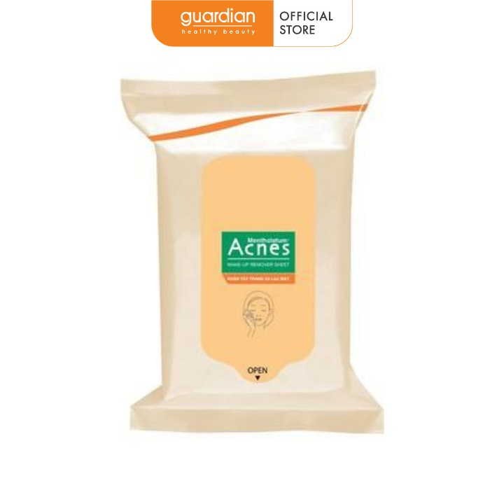 Khăn tẩy trang và lau mặt make-up remover sheet acnes 20 miếng