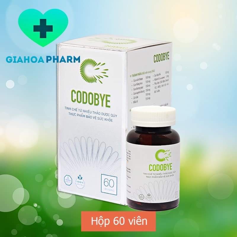 Viên uống Codobye - Giúp ngăn ngừa mụn hết bã nhờn
