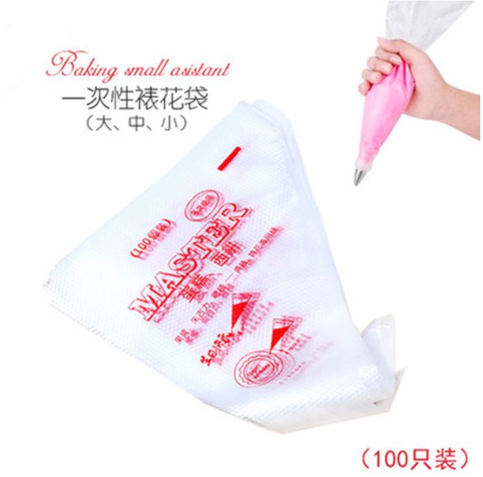 túi bắt kem dùng 1 lần nhiều size (set 100 cái)