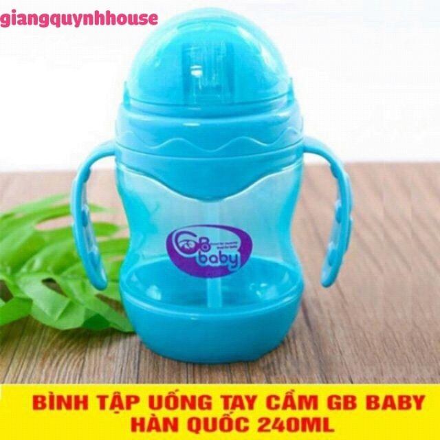 Bình Tập Uống Nước Hàn Quốc 240ml (Có Tay Cầm)
