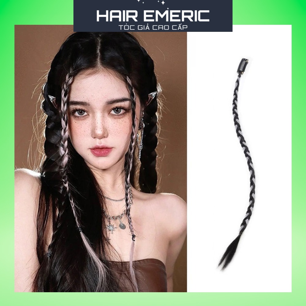 Tóc giả thắt bím nhỏ cho nữ Emeric