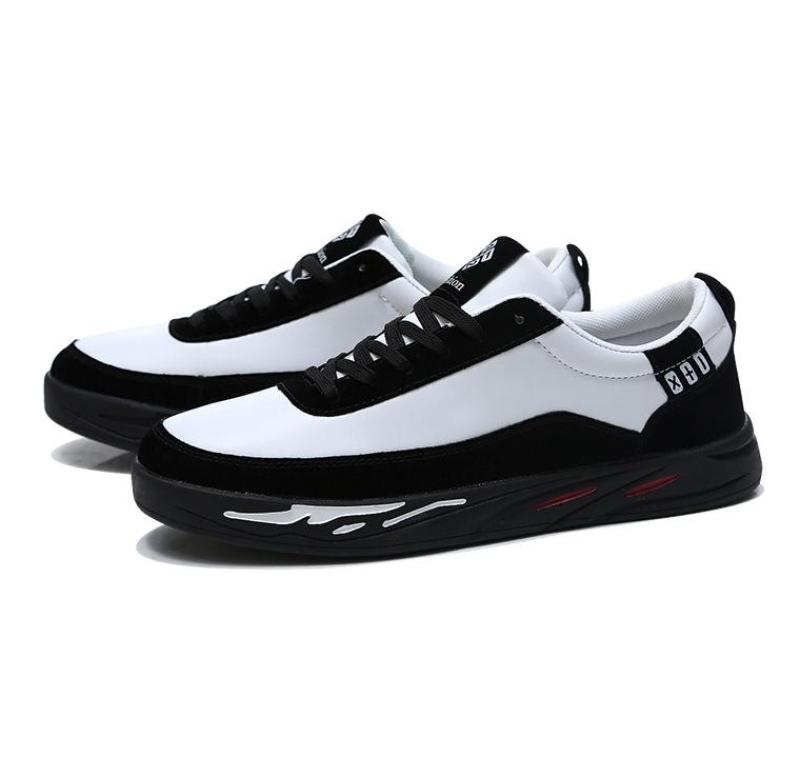 Giày Sneaker Nam Thời Trang BAZAS BZ006TD Trắng Đen