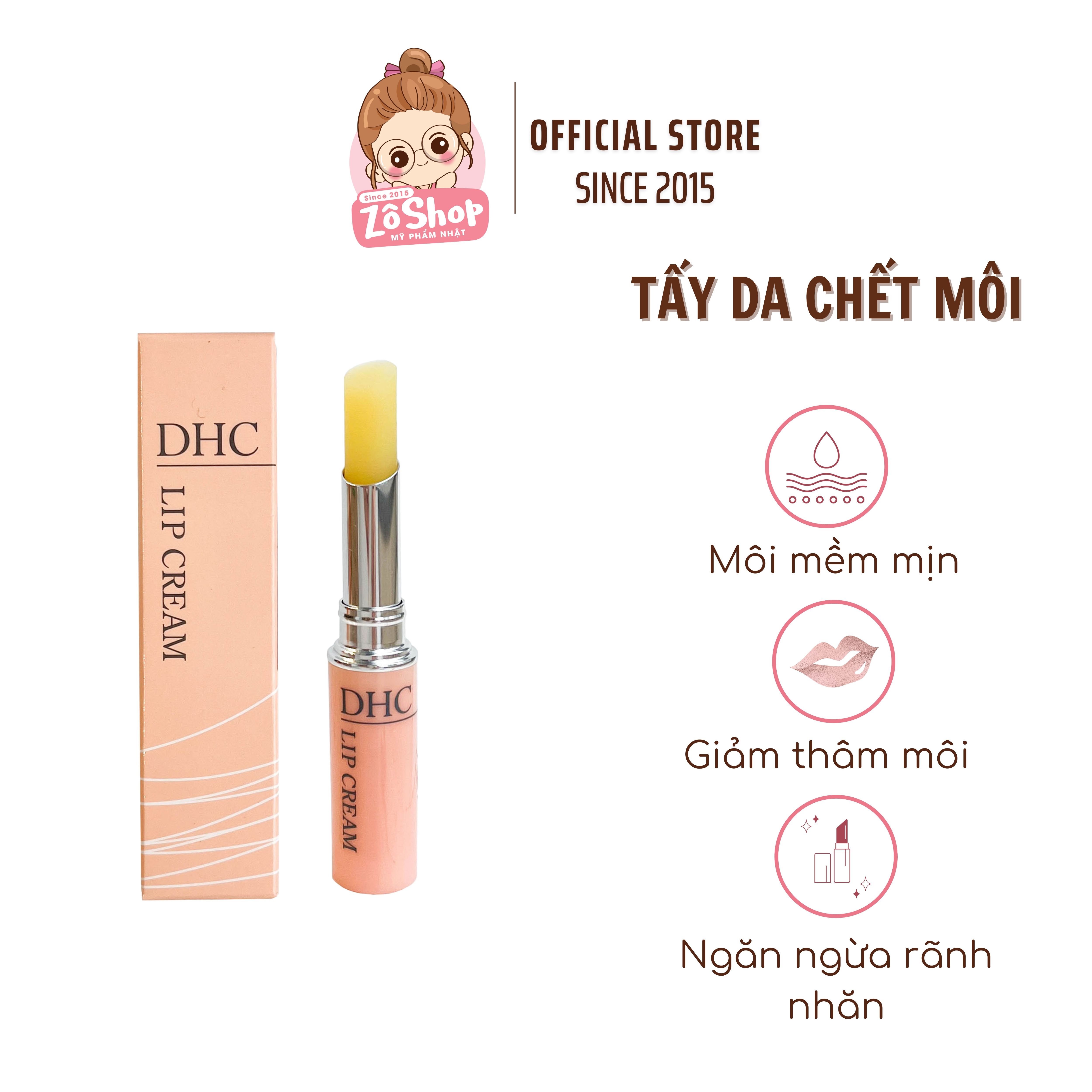 Son dưỡng ẩm môi - DHC Lip Cream (1,5g)