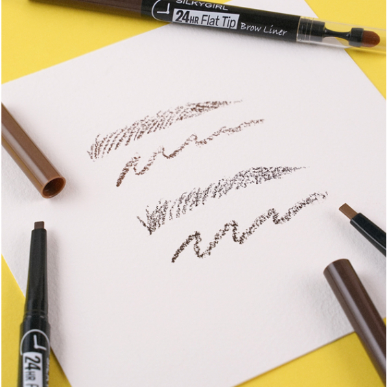 Chì kẻ mày SilkyGirl 24hr Flat Tip Brow Liner