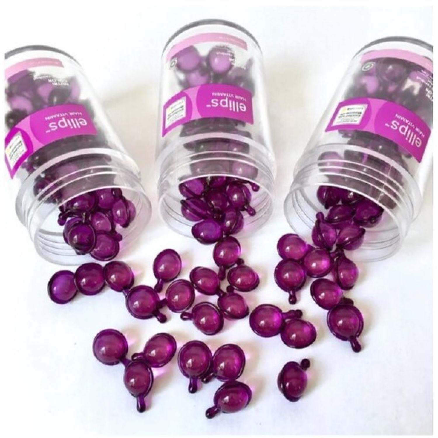 Ellips dưỡng tóc 50'S tóc nhuộm (Ellips Hair Vitamin 50's Nutri Color) Lọ 50 viên