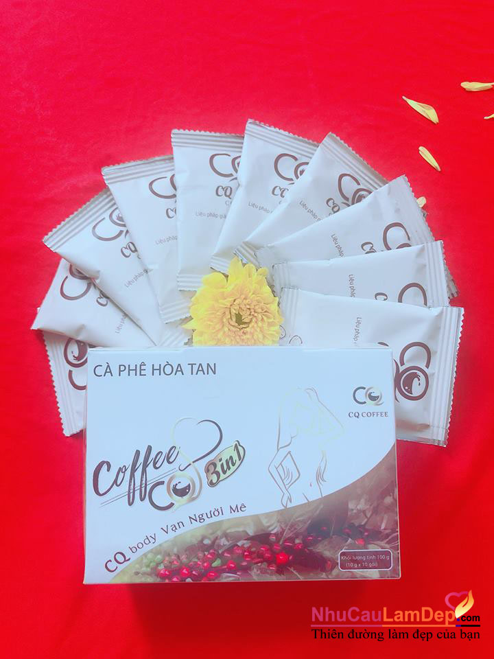 Cà phê giảm cân Coffee CQ 3in1và Detox X3 D7 Mẫu Mới