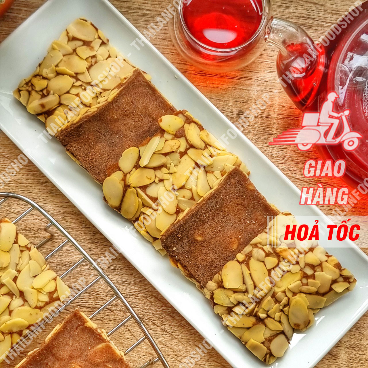 Bánh Ngói Hạnh Nhân Chocolate - Lon 300gr