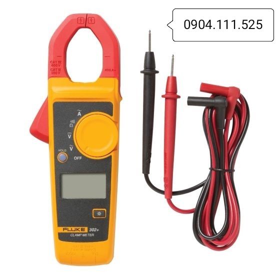 [HCM]FLUKE 302+ dây đo đài loan Ampe kìm đo dòng AC (400A)