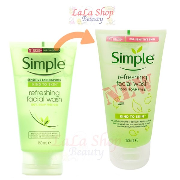 Sữa rửa mặt Simple Kind to Skin Refreshing Facial Wash cao cấp