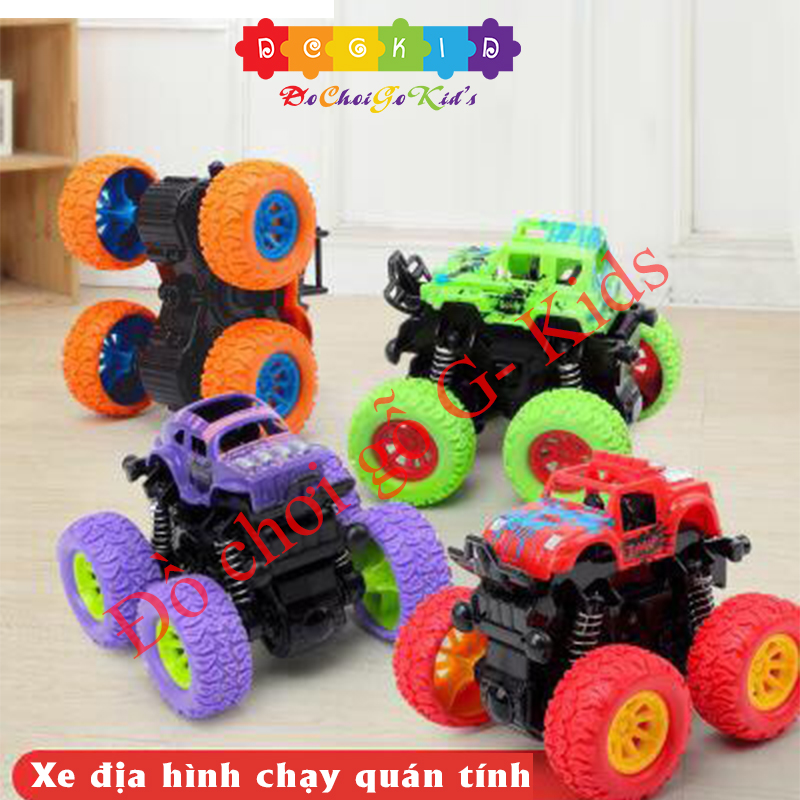 Xe đồ chơi địa hình chống ngã cho bé, Xe ô tô địa hình cho bé siêu bền loại đẹp, Đồ chơi gỗ G-kids