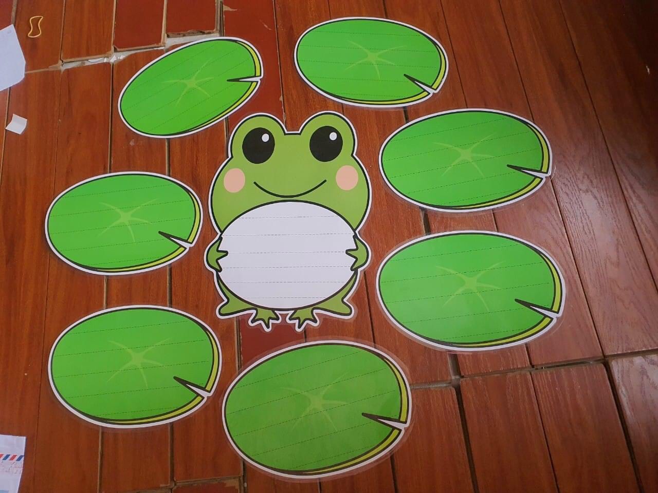Bộ ếch lá sen ép plastic, đồ dùng hỗ trợ giảng dạy