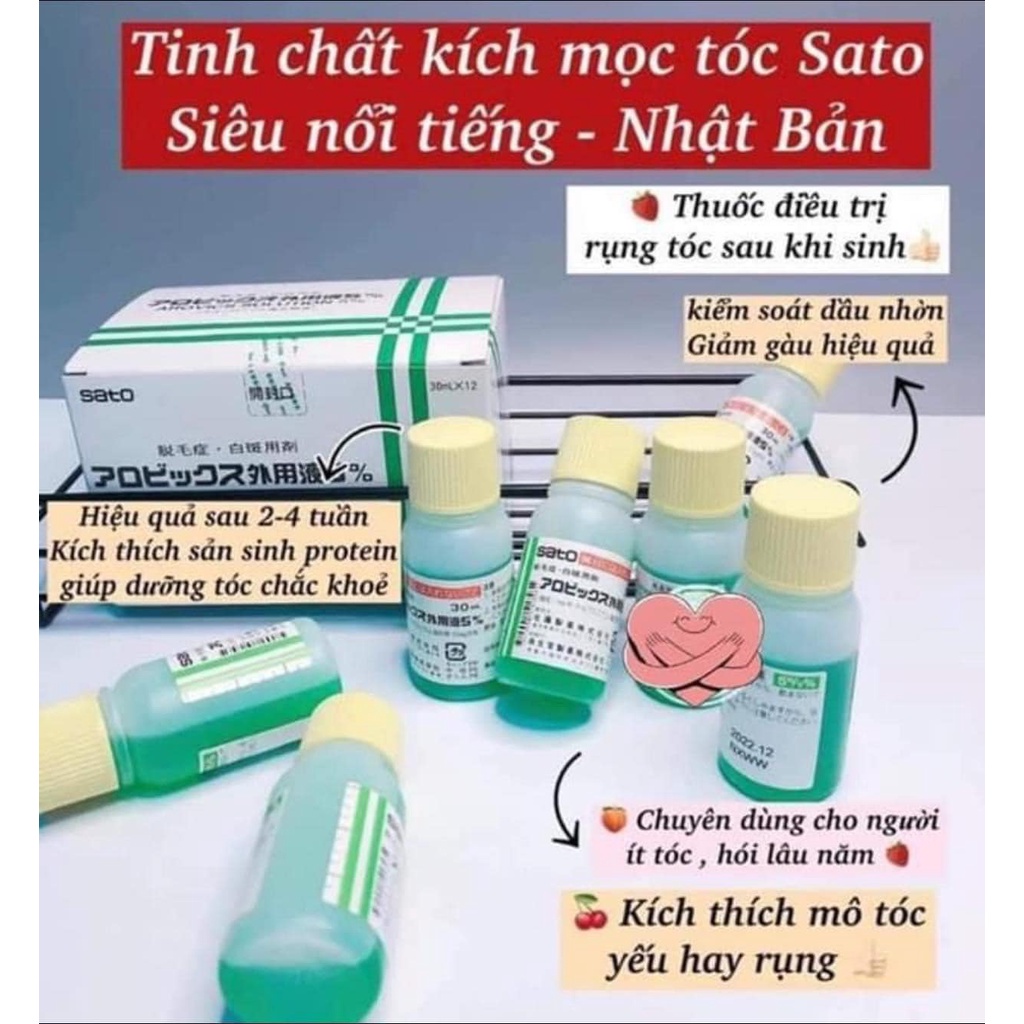 Tinh chất kích thích mọc tóc SATO nhật bản - Lẻ 1 Lọ