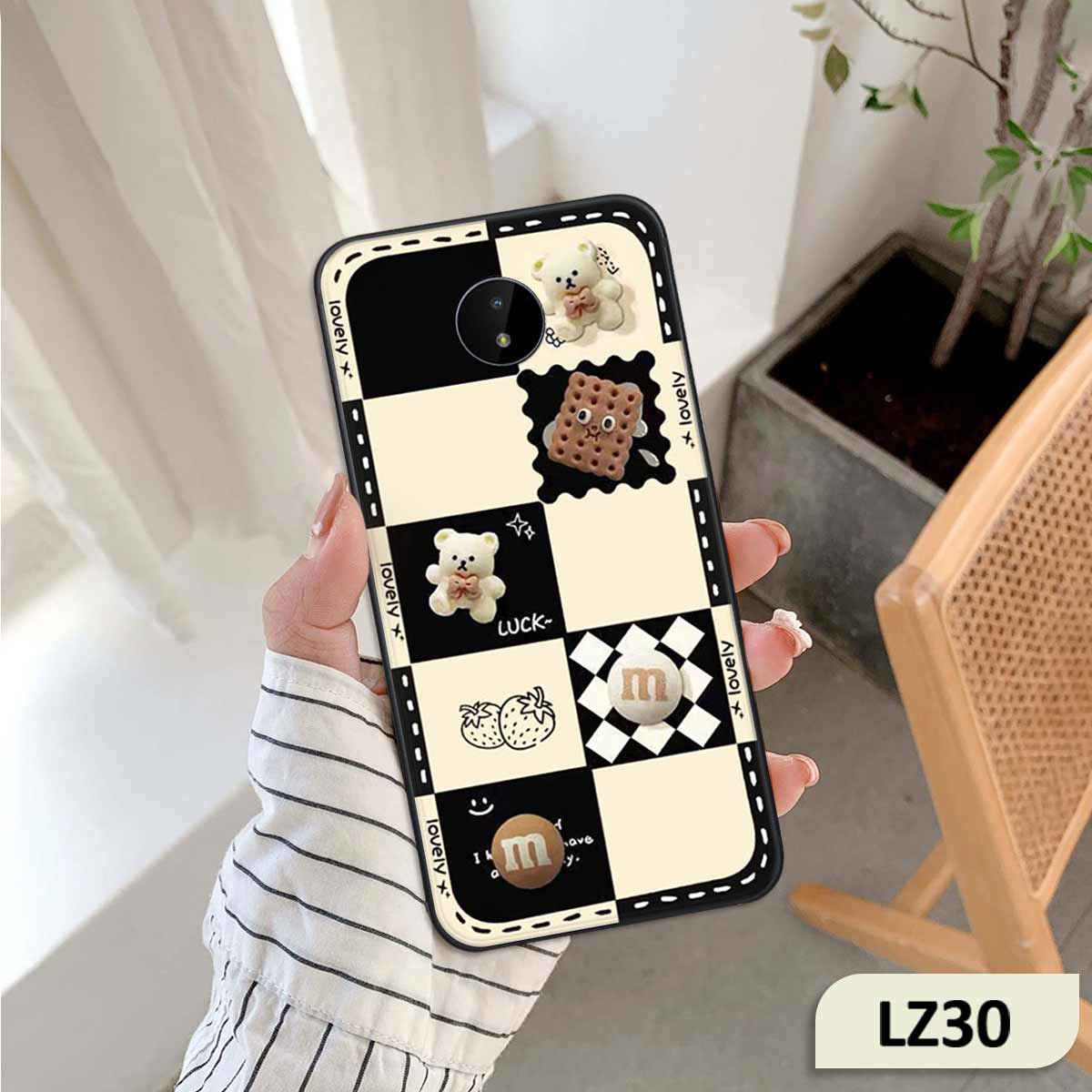 Ốp lưng điện thoại Nokia C10 / C20 hình trái tim, gấu bear, kaws, bape, họa tiết thời trang, ốp lưng rẻ bền đẹp