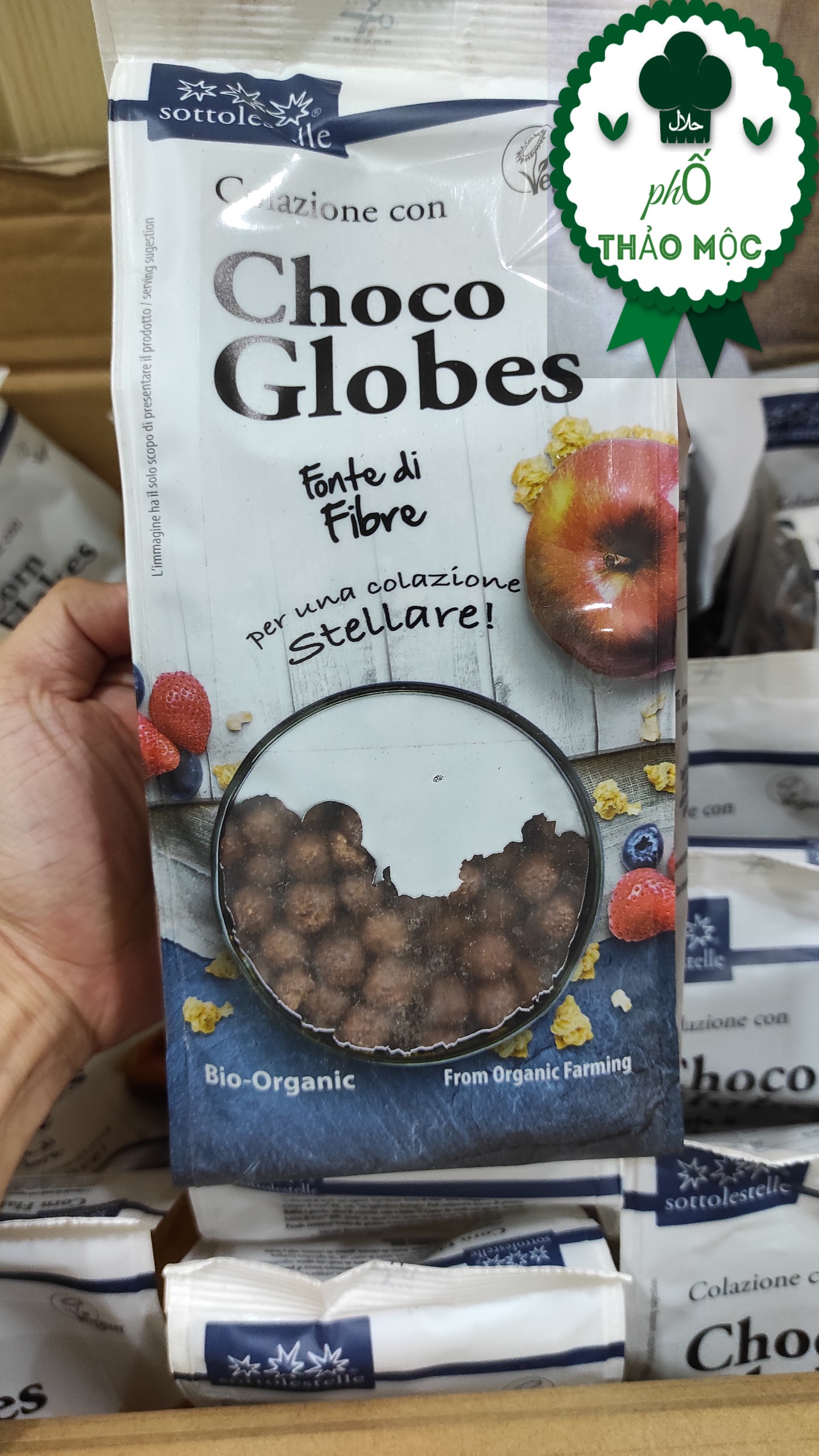 Ngũ cốc hữu cơ socola dạng viên  Sottolestelle