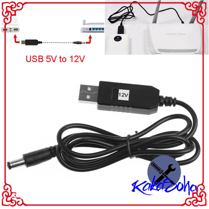 Cáp Chuyển Đổi 5V USB sang 5V / 9V / 12V (Mất điện vẫn có Mạng & WiFi)