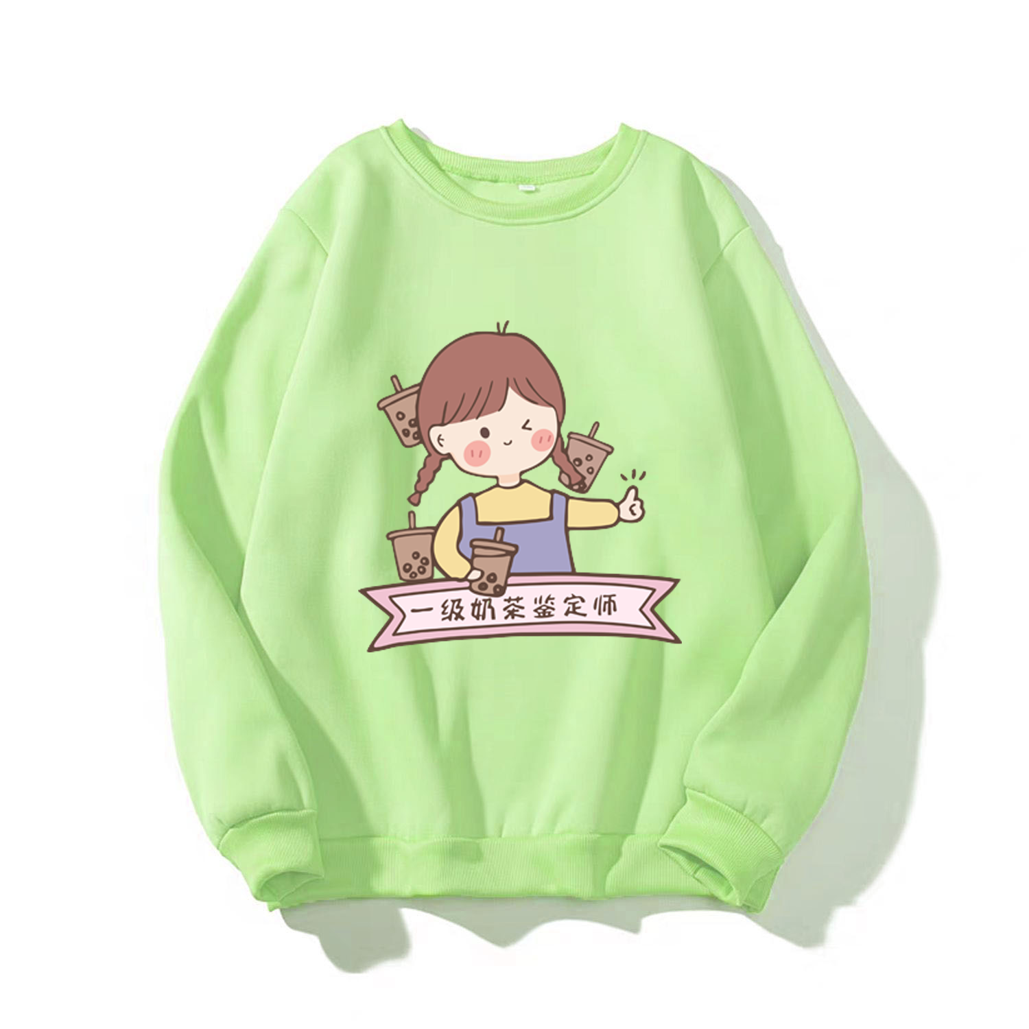 [Hoàn Tiền 15%] ÁO SWEATER NỮ IN CÔ GÁI TÓC NÂU DỄ THƯƠNG