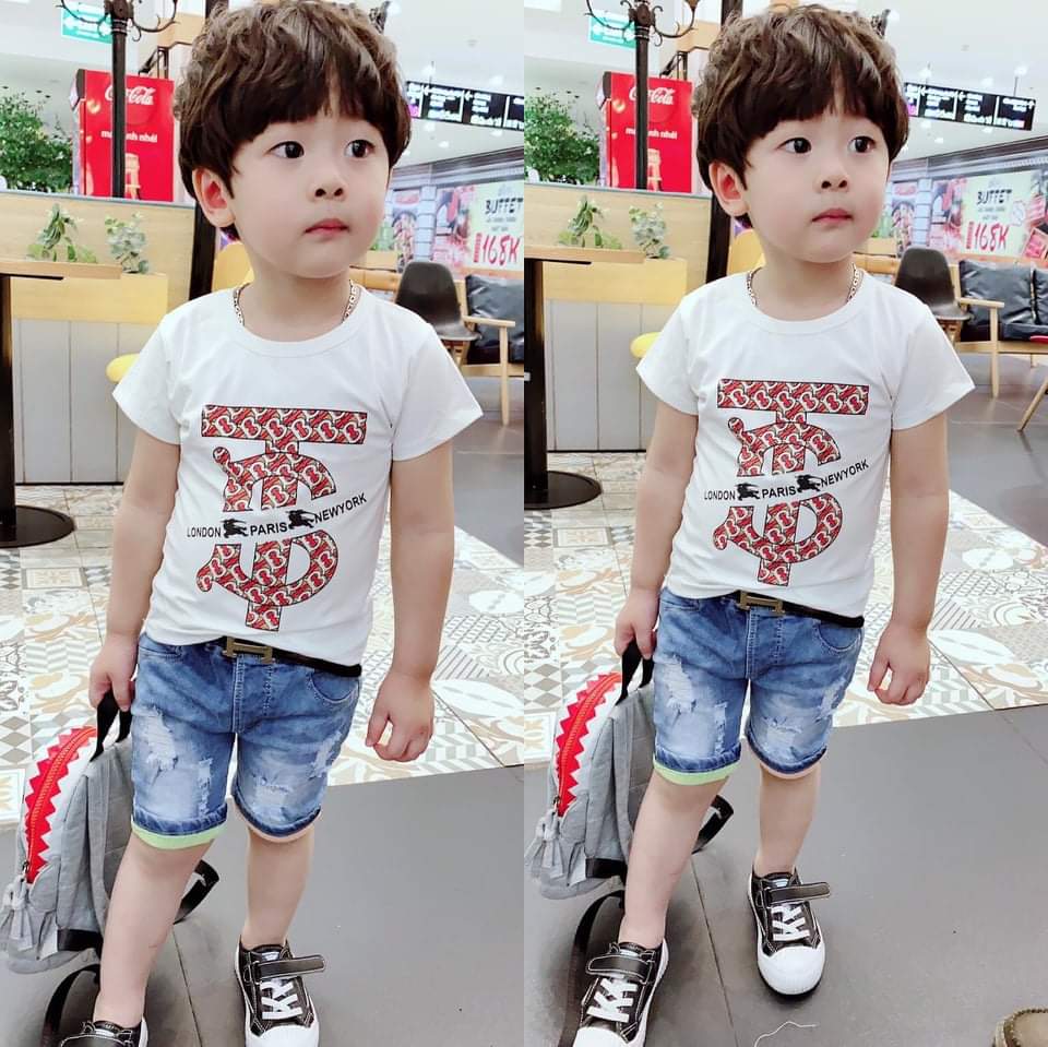 Set áo thun quần jean cool ngầu
