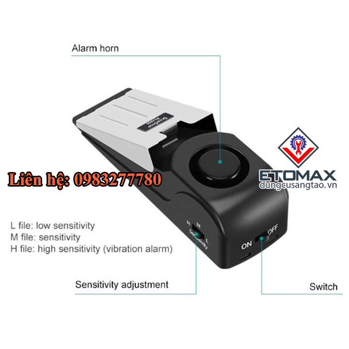 Báo động chống trộm chèn cửa -Hàng Loại 1