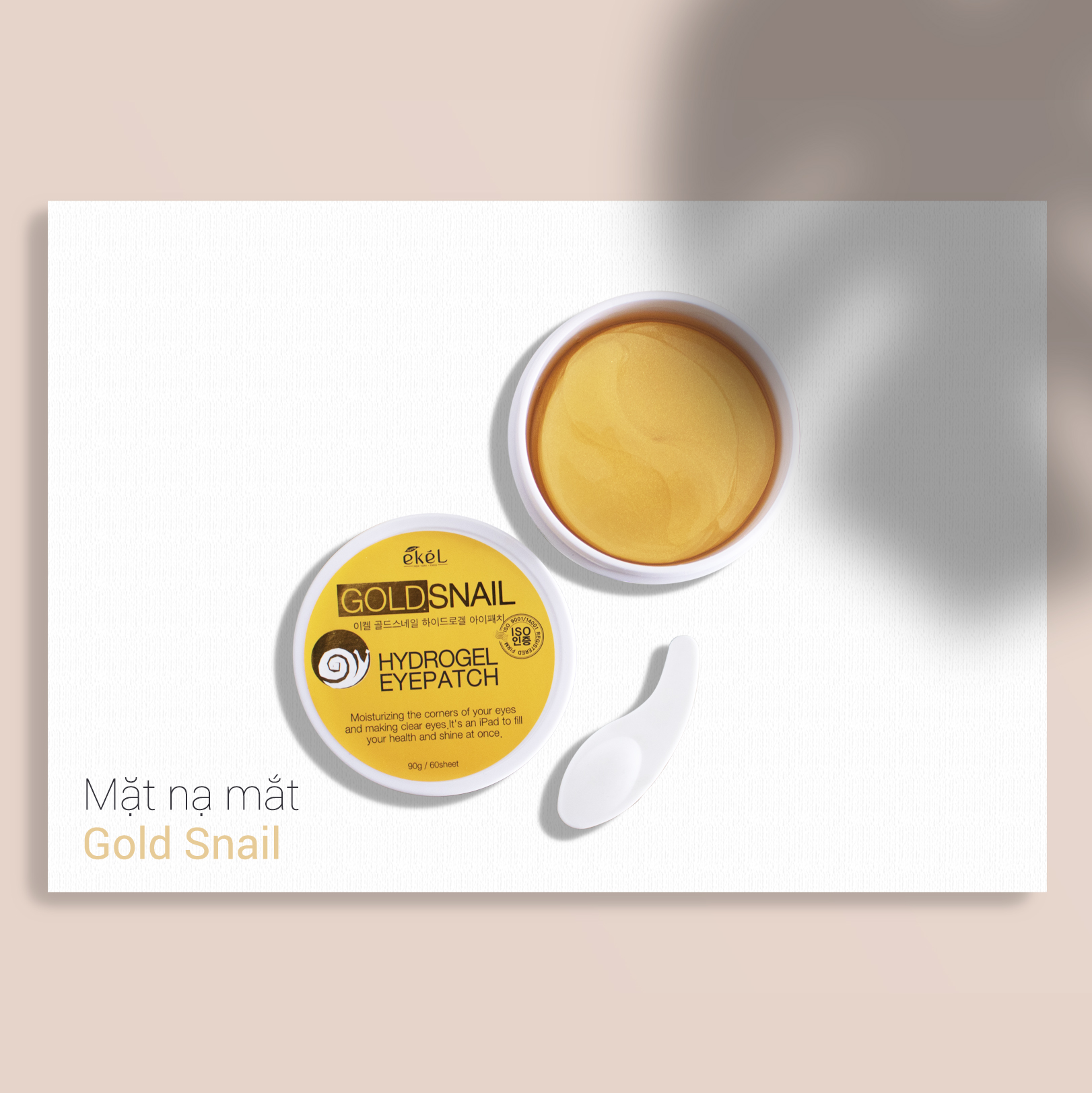 Mặt Nạ Mắt Gold Snail EKEL
