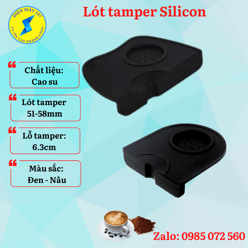 Thảm Tamper, lót tamper Silicon pha cà phê Espresso