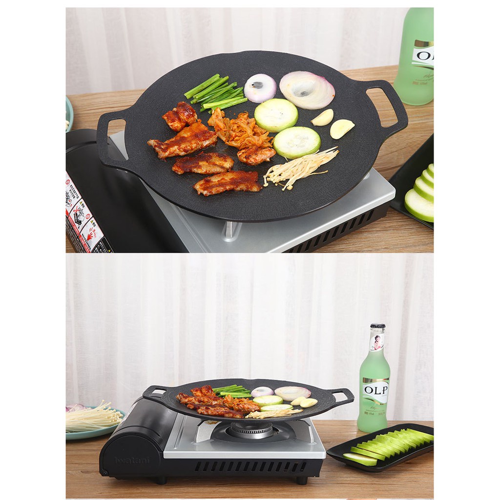 Chảo Đá Nướng Chống Dính Không Cần Dầu Ecoramic Hàn Quốc,Size 34cm, Chảo Đa Năng Chiên, Sào, Gián, Nướng BBQ Shop FC Kun