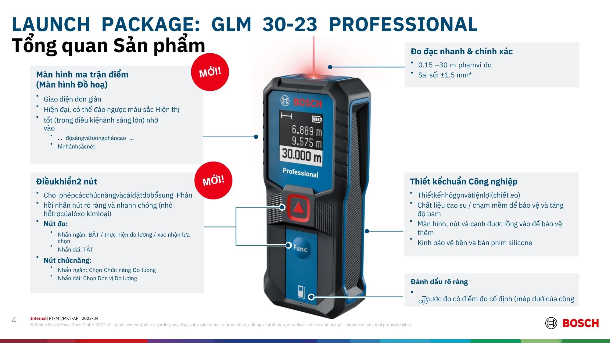 Máy đo khoảng cách Bosch GLM 30-23 Professional