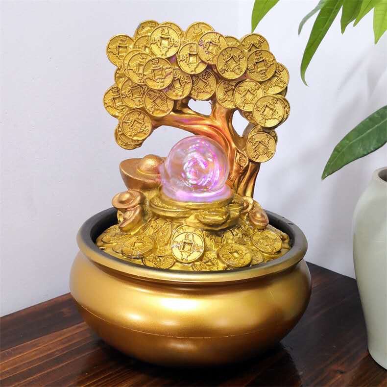 Thác Nước phong thủy tài lộc để bàn thư giãn
