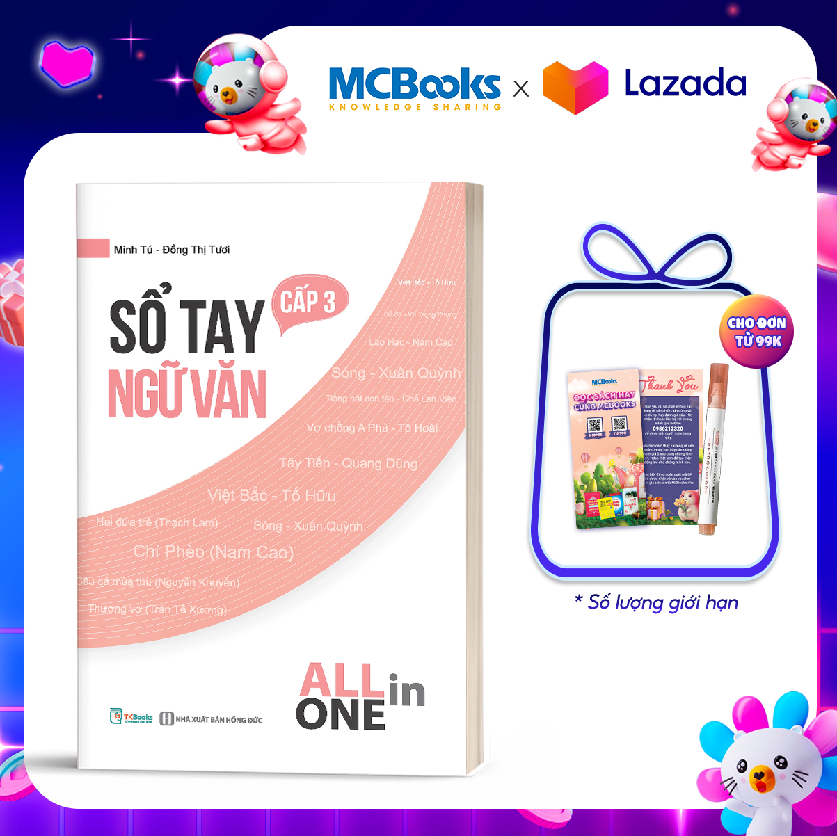 Sách - Sổ tay ngữ văn cấp 3 - All in one