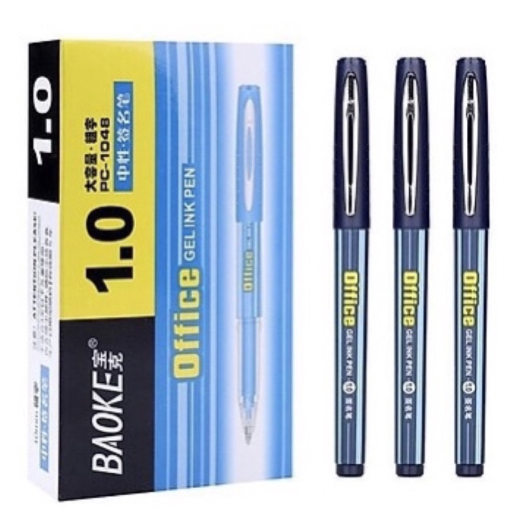 Hộp 12 Bút ký BAOKE PC-1048 ngòi 1.0 mmm