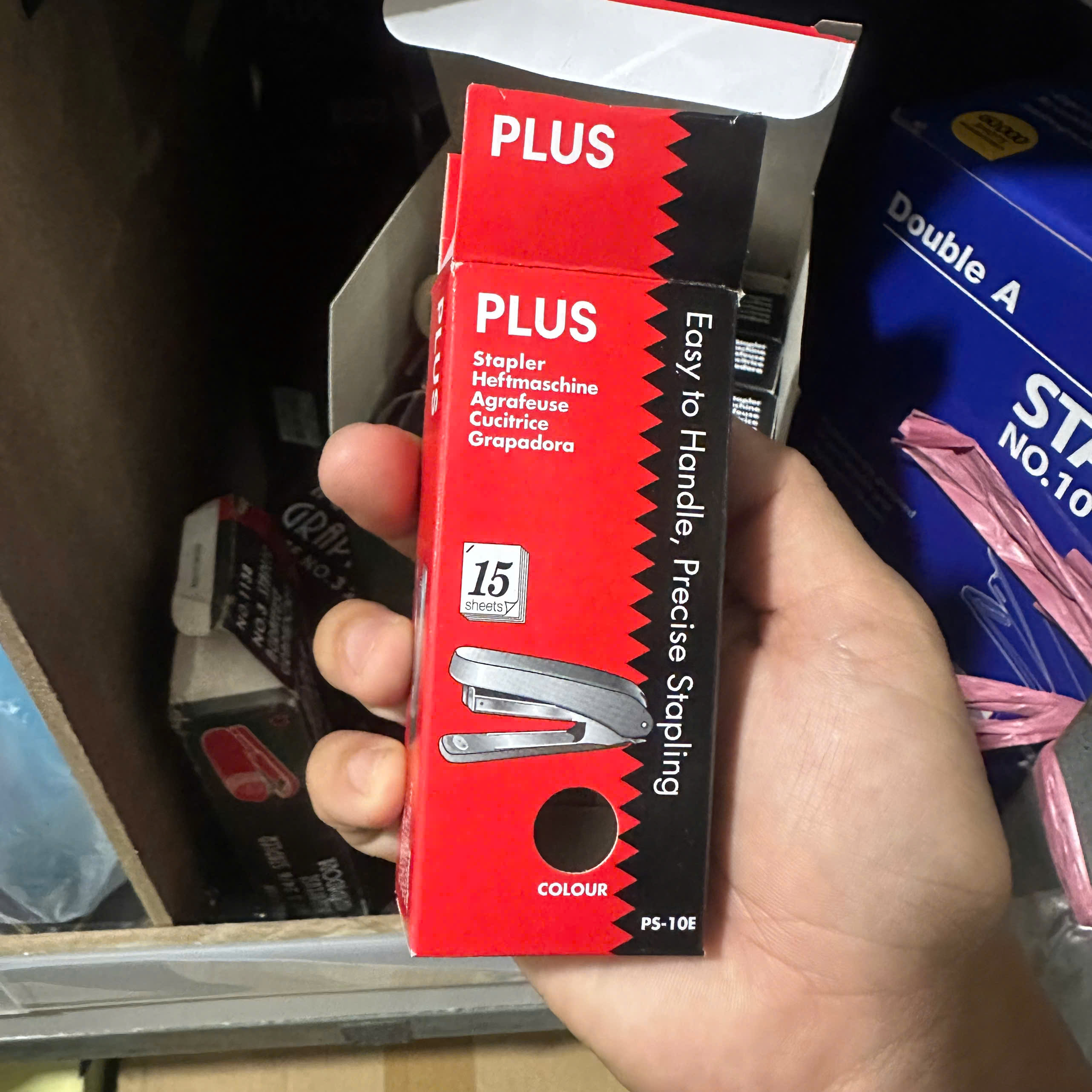 Dập Ghim Số 10 Plus Chính Hãng, Dập Ghim Bấm Được 15 Trang Giấy