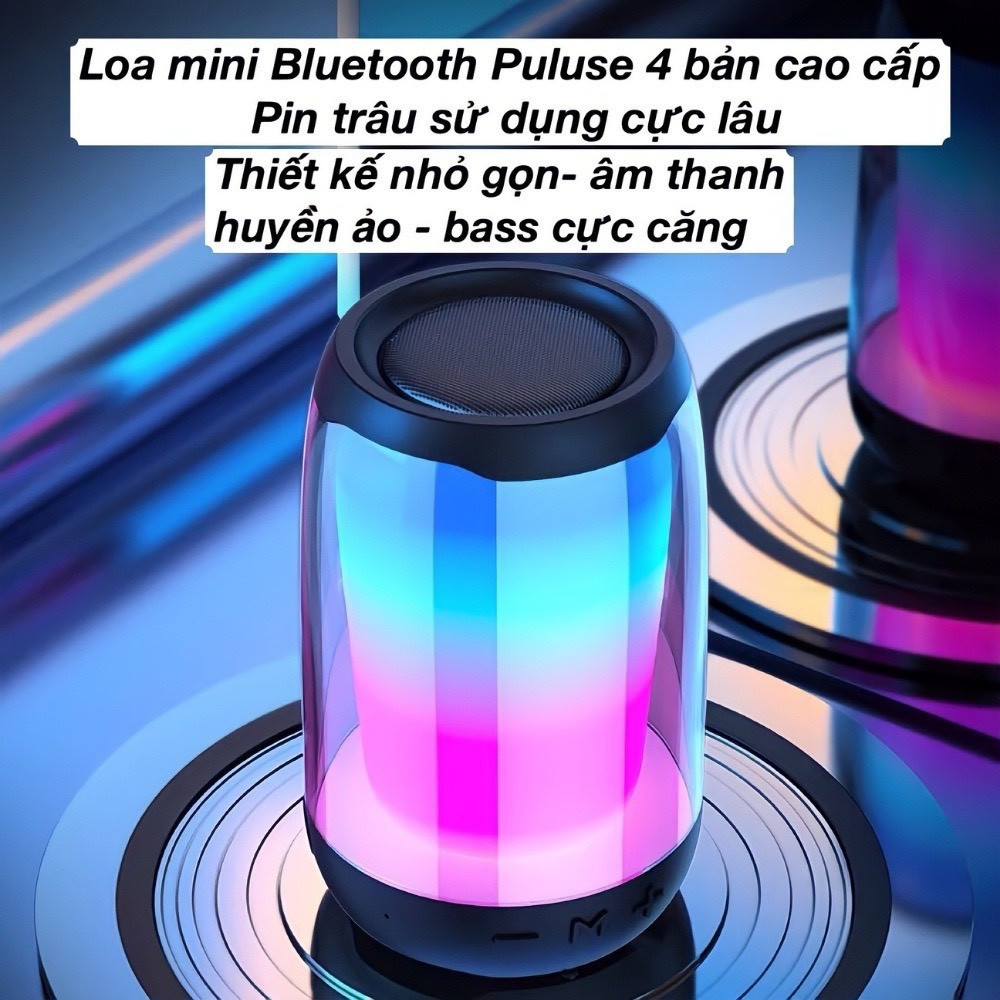 (MẪU MỚI) Loa bluetooth Pulse 4 Mini - Loa bluetooth mini Led theo nhạc-Loa JBL 2023.