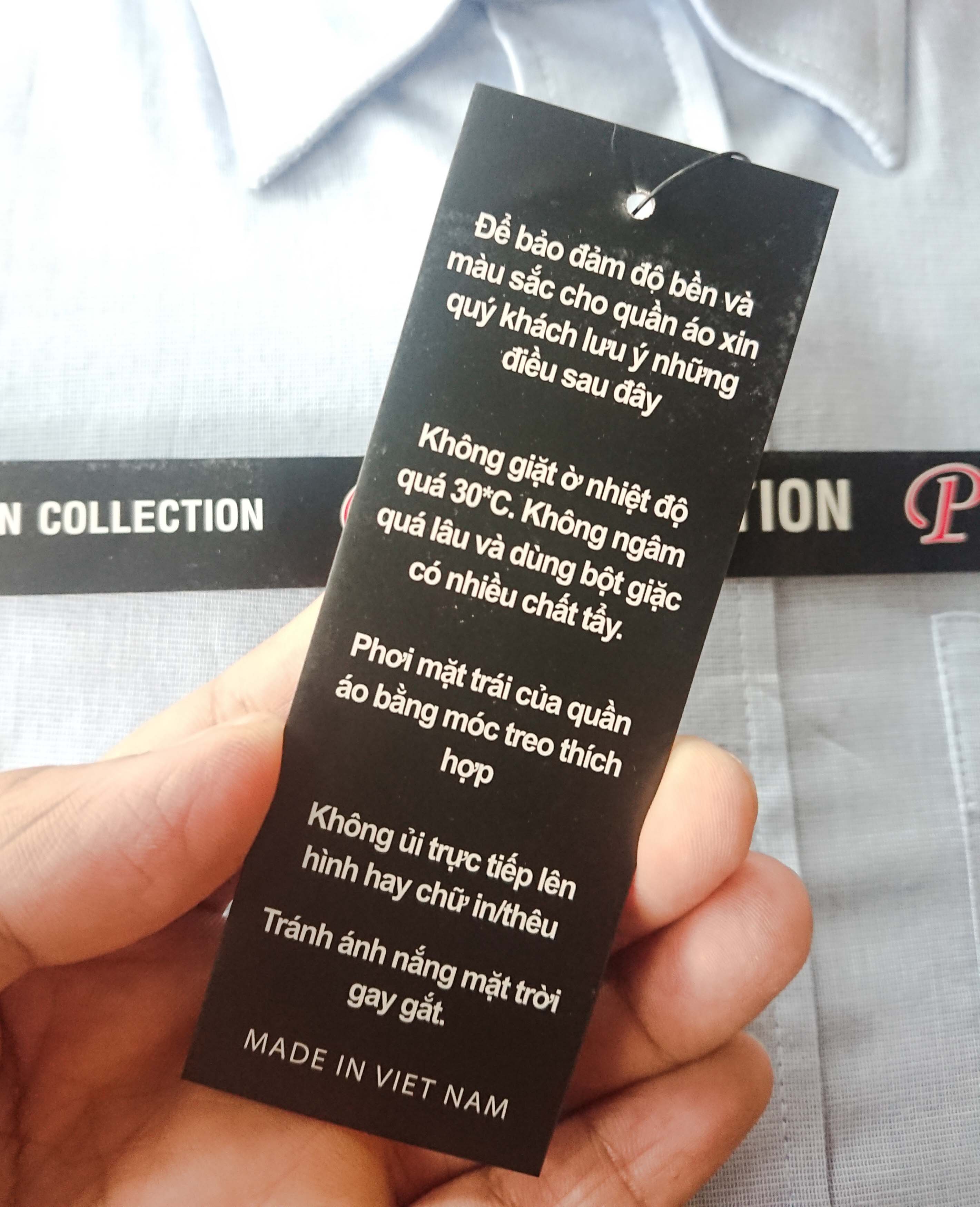 Áo sơ mi nam công sở PHANTIN tay dài [B jean xanh dương]