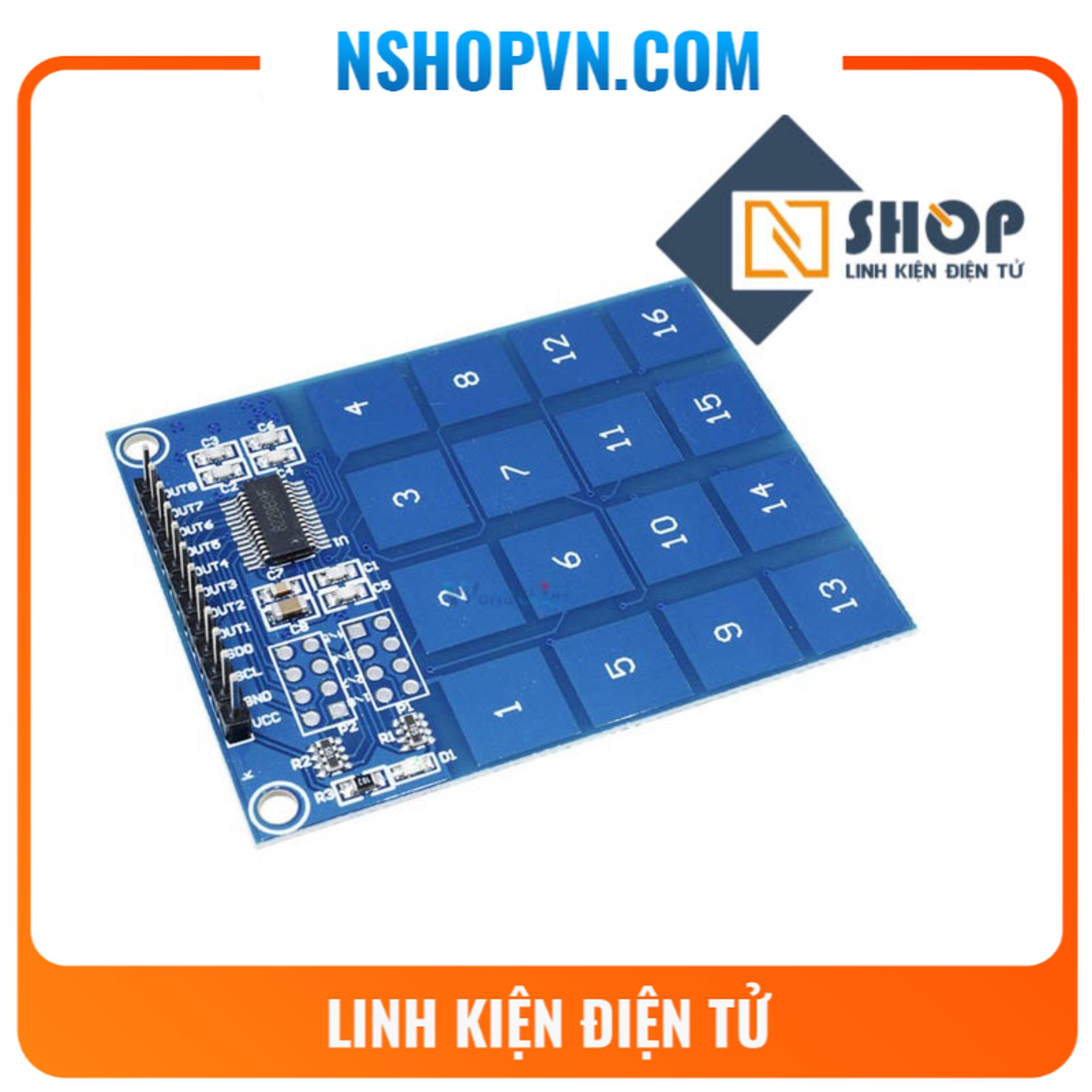 Bàn phím cảm ứng điện dung ttp229 16 kênh