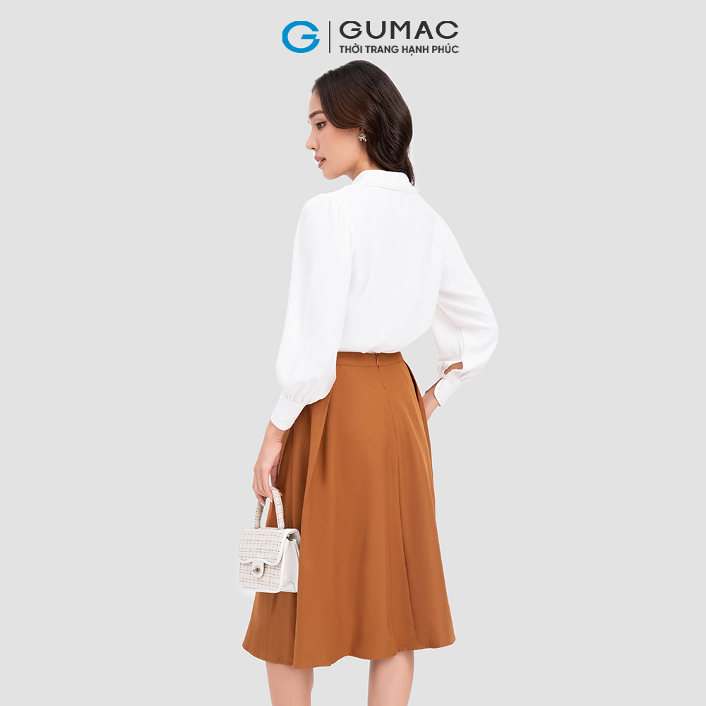 Áo kiểu phối ren thời trang GUMAC AC10075