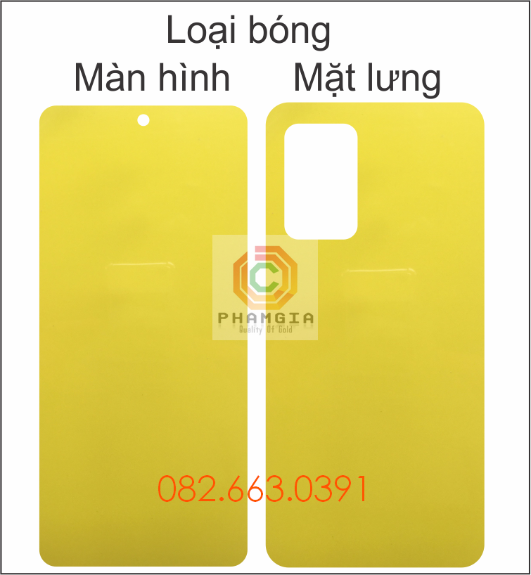 Dán PPF Samsung A52 (4G/5G) A52s loại nhám, bóng dành cho màn hình, mặt lưng, mặt lưng full viền