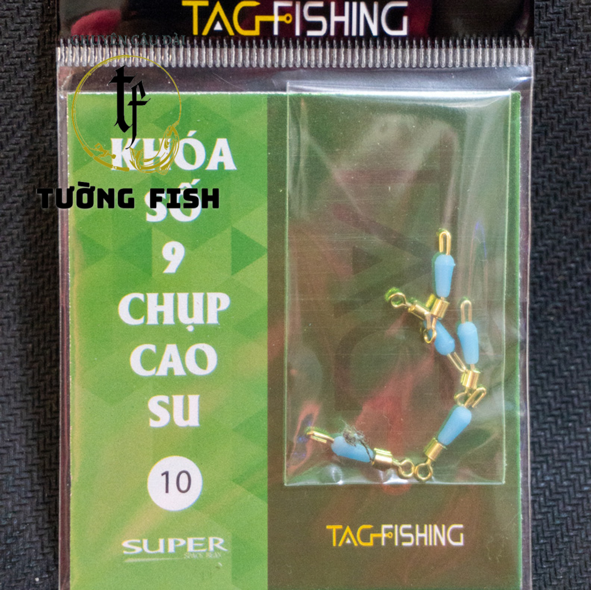 Khóa số 9 chụp cao su câu đài