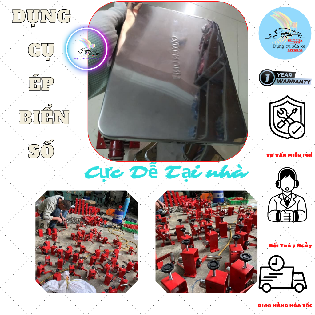 Máy ép biển số ô tô xe máy