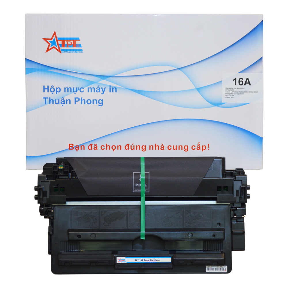 Hộp mực Thuận Phong 16A dùng cho máy in HP LJ 5200/ Canon LBP 3500/ 5250/ 5350/ 6525/ 6535