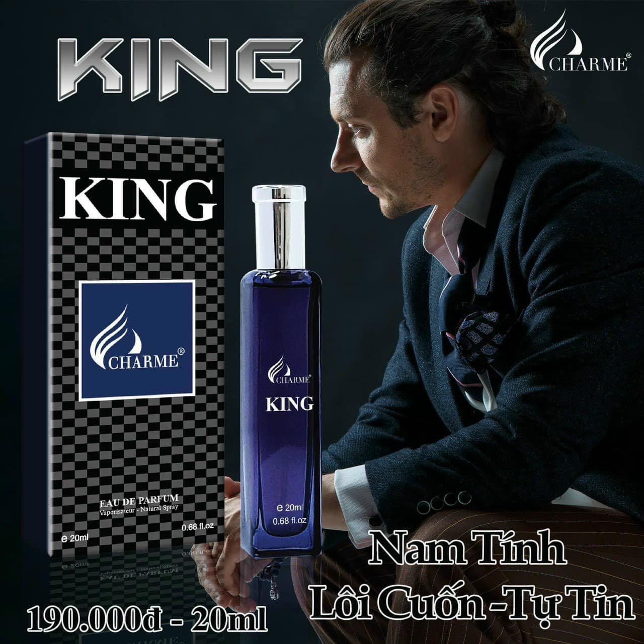 Nước Hoa Nam King 60ml - 20ml - 10ml Chamme Chính Hãng Siêu Thơm