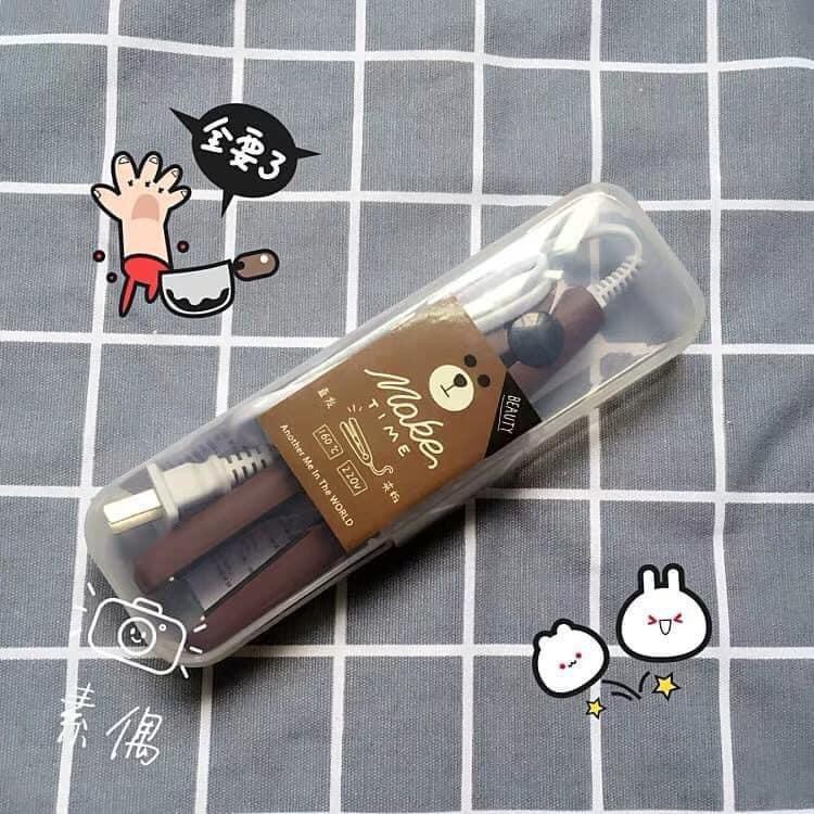 Máy là tóc, duỗi thẳng tóc mini Make Time hình thú cute, máy làm tóc mini, máy là tóc thẳng, máy duỗi tóc cao cấp, nóng nhanh, ép tóc an toàn dễ tạo kiểu - Giao màu ngẫu nhiên