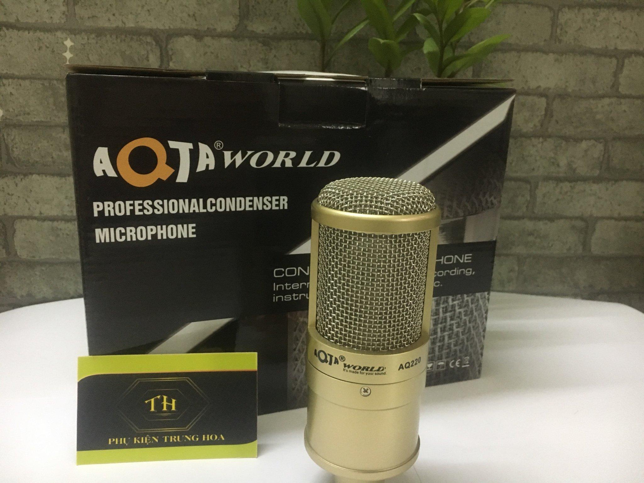 Mic thu âm LiveStream, karaoke  AQ-220