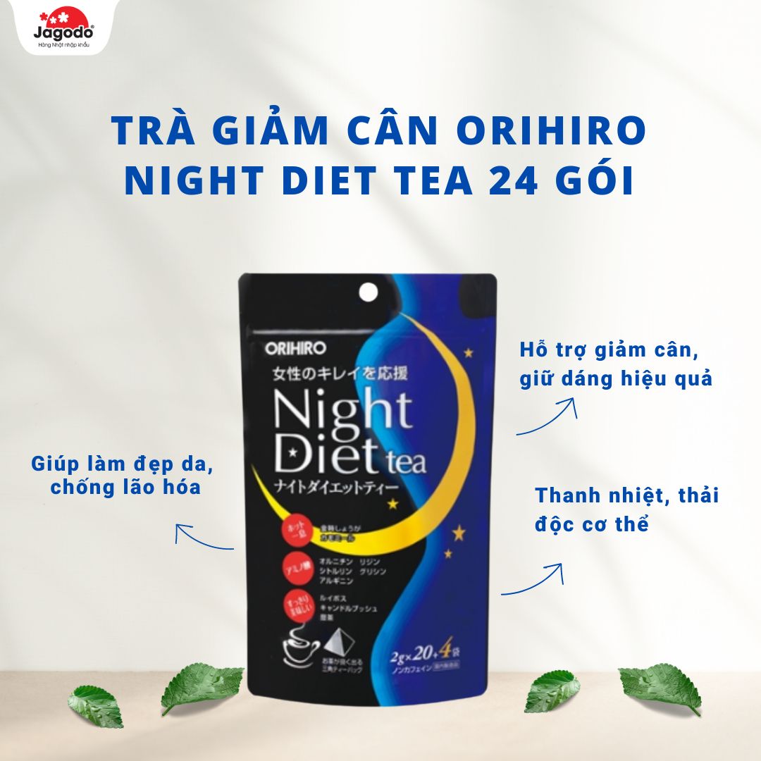 Trà giảm cân Orihiro Night Diet 24 gói