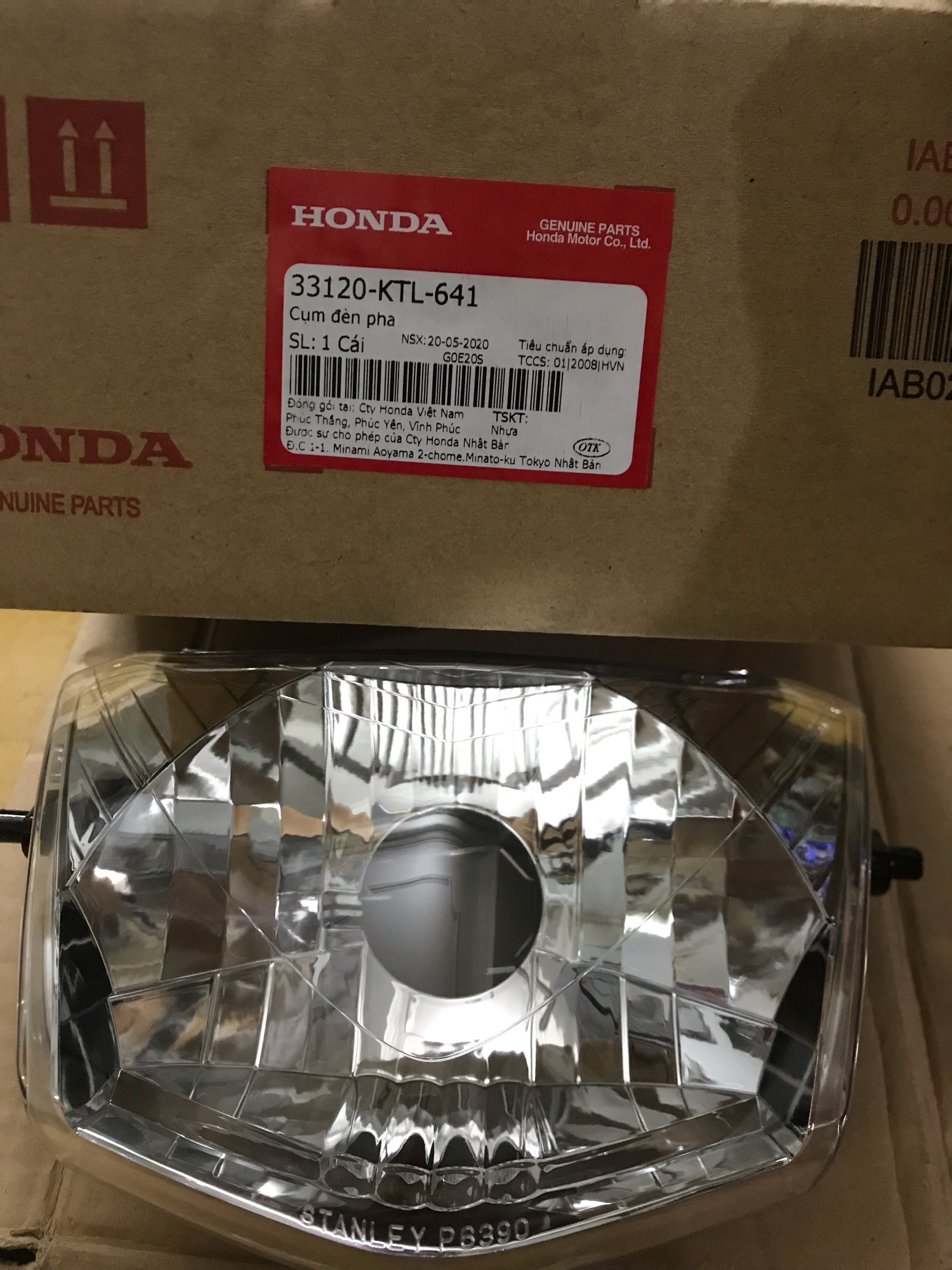 Pha đèn trước xe Wave Rs Zin hãng