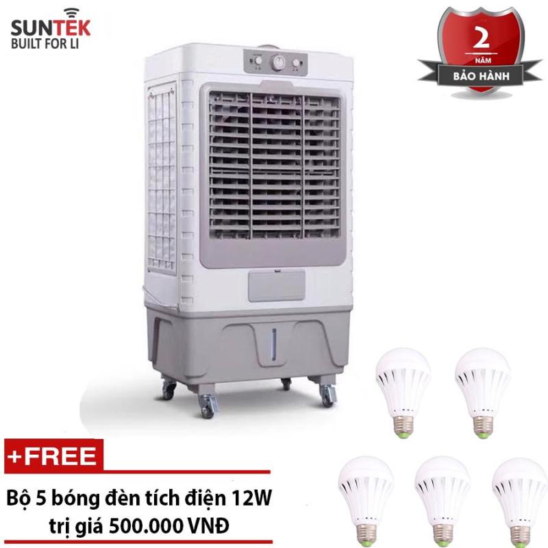 Bảng giá Quạt điều hòa– Máy làm mát không khí công suất cao SUNTEK L-750 Knob + Tặng 05 bóng đèn tích điện 12W