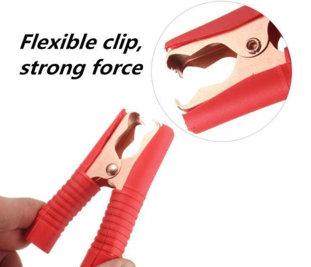 Bộ 4 đầu kẹp bình ắc quy 100A (đỏ + đen) - Kẹp cá sấu