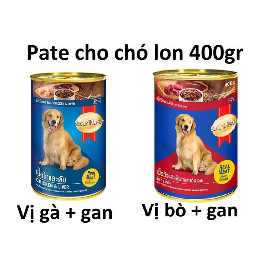 [HCM]Pate cho chó dạng lon 400gr - Smartheart thức ăn mềm cho cún