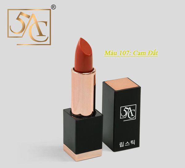 Son lì 5AC Hàn Quốc màu Cam đất - Mã 107