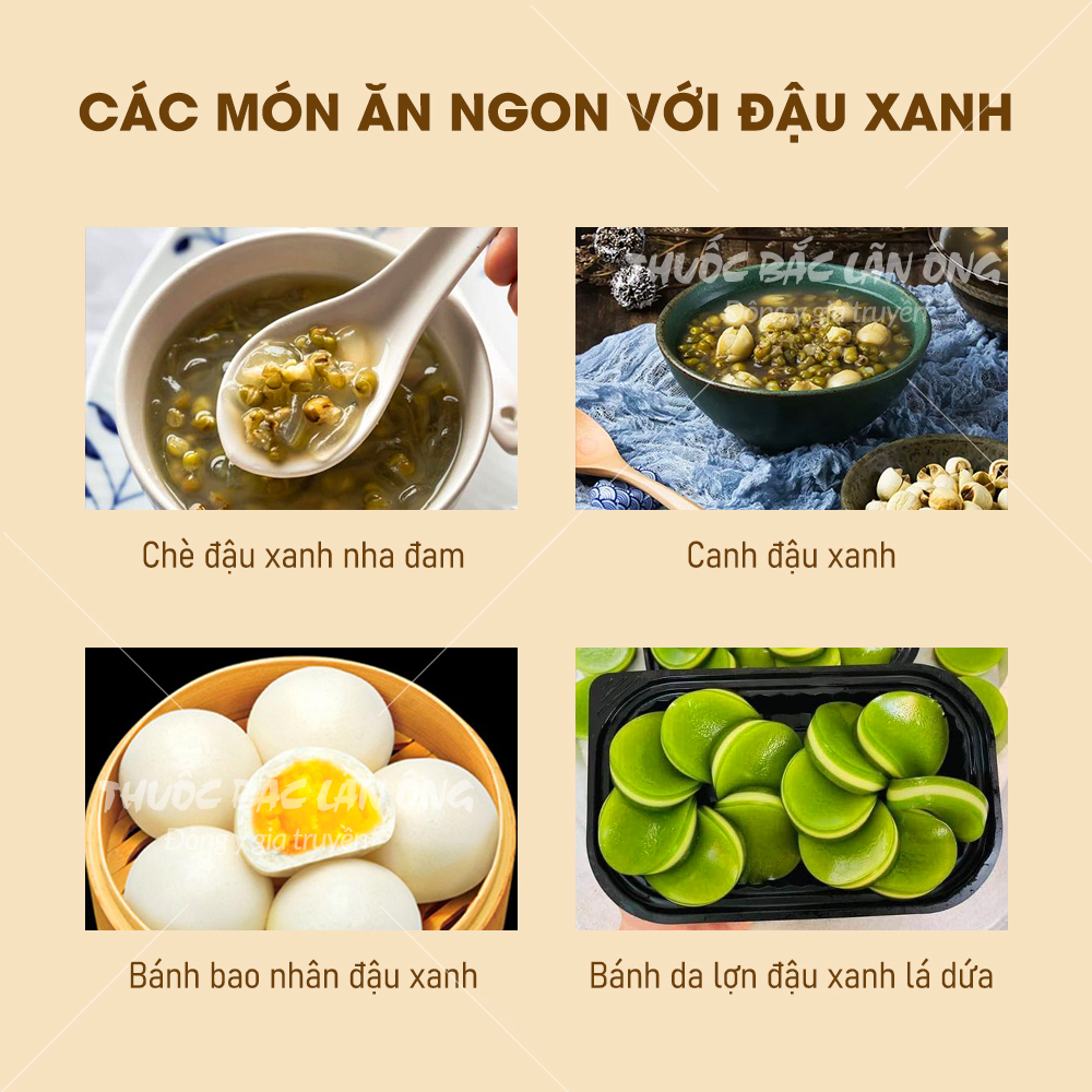 Đậu xanh nguyên vỏ 500g, đỗ xanh, hạt đều, thơm, bở, nguyên liệu nấu chè, sữa hạt, làm giá đỗ